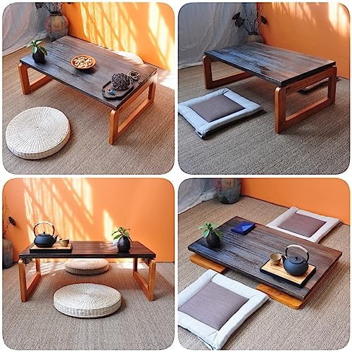 Walnut Oval Nesting Coffee Table Set of 2 with Metal Legs F591760