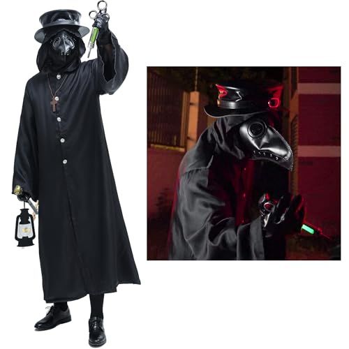 Plague Doctor Bird Mask and Hat Combo Set Q332