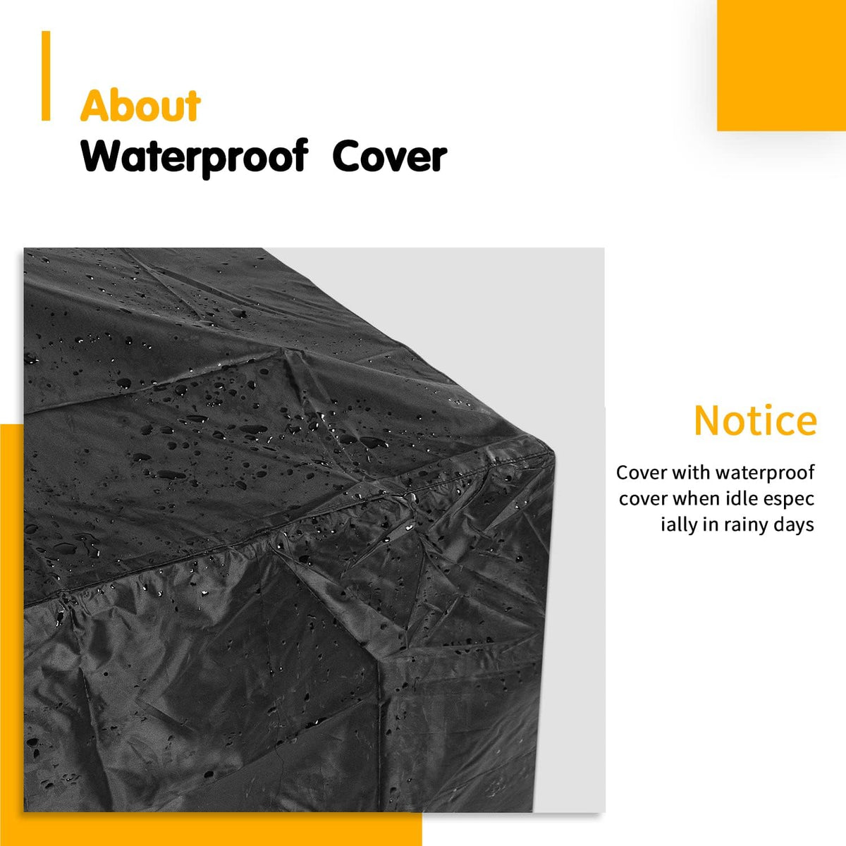 32-inch Metal Fire Pit Table with Waterproof Cover J823