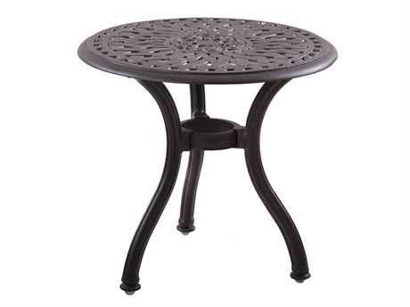 Cast Aluminum Round Outdoor End Table Z869011
