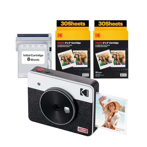 2-in-1 Instant Camera and Photo Printer with 60 Sheets Cartridge O35778