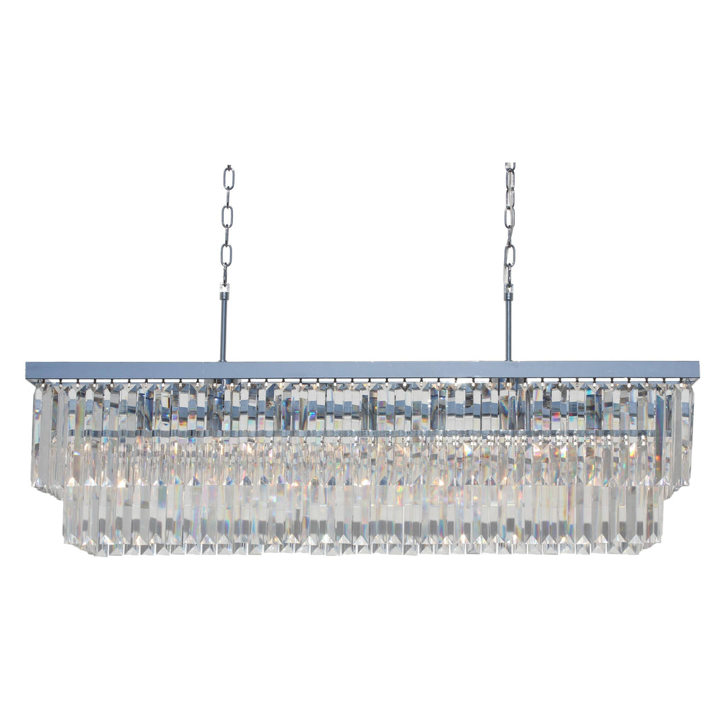 40 inch Clear Glass Crystal Prism Chandelier P88576