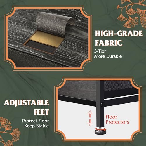 Tall Fabric Dresser with 11 Drawers Z713913