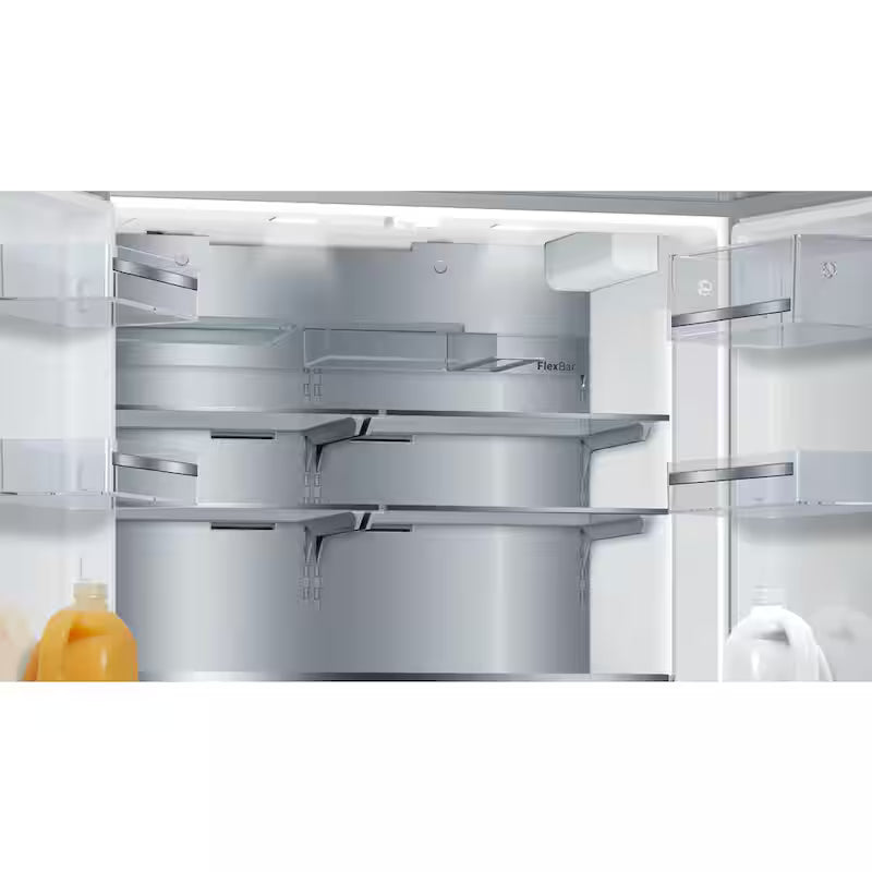 36 in. 21 cu ft Smart Counter Depth French Door Bottom Freezer Refrigerator in Stainless Steel C437