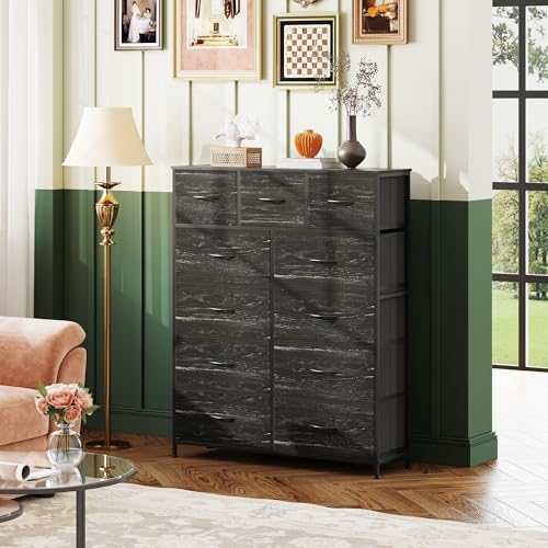 Tall Fabric Dresser with 11 Drawers Z713913