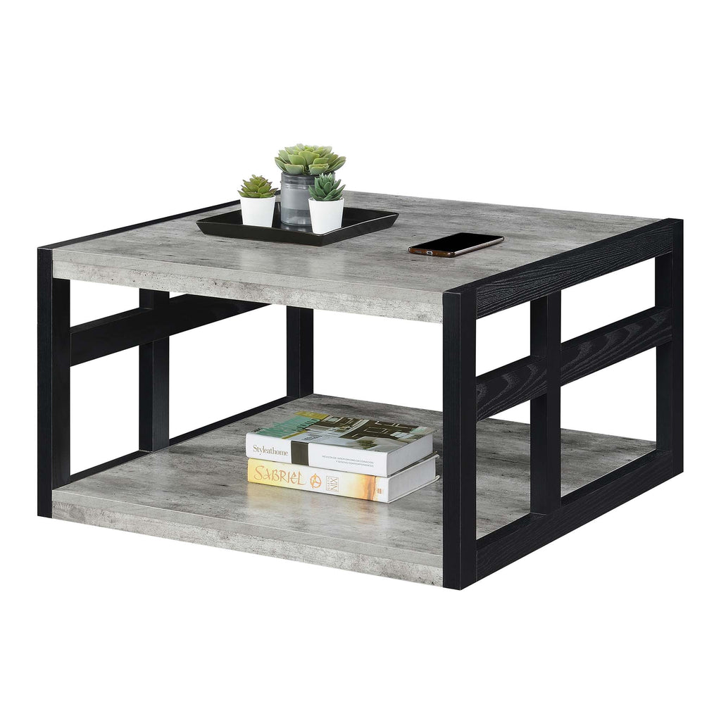 Square Coffee Table with Shelf U646832