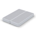 4" Split Fully Assembled Wood Box Spring, Queen, White W287446