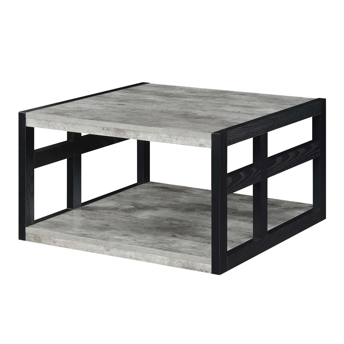 Square Coffee Table with Shelf U646832