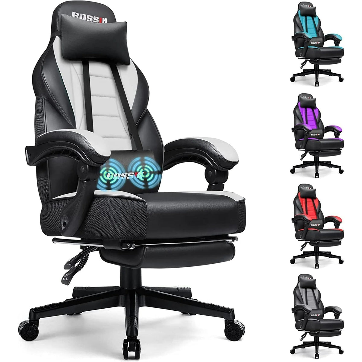 Gaming Chair with Footrest P96013