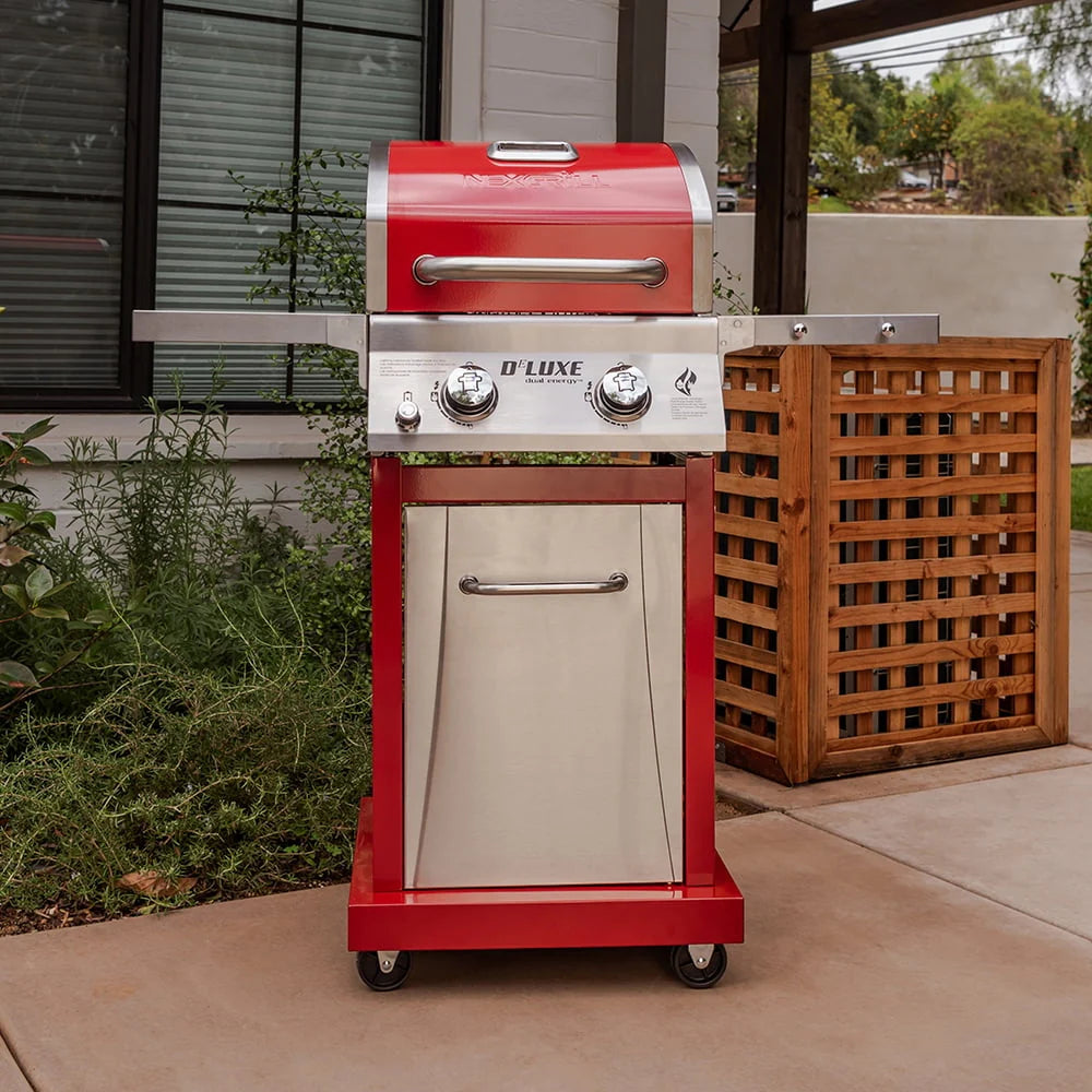 2-Burner Propane Gas Grill with 2 Foldable Shelves U131392