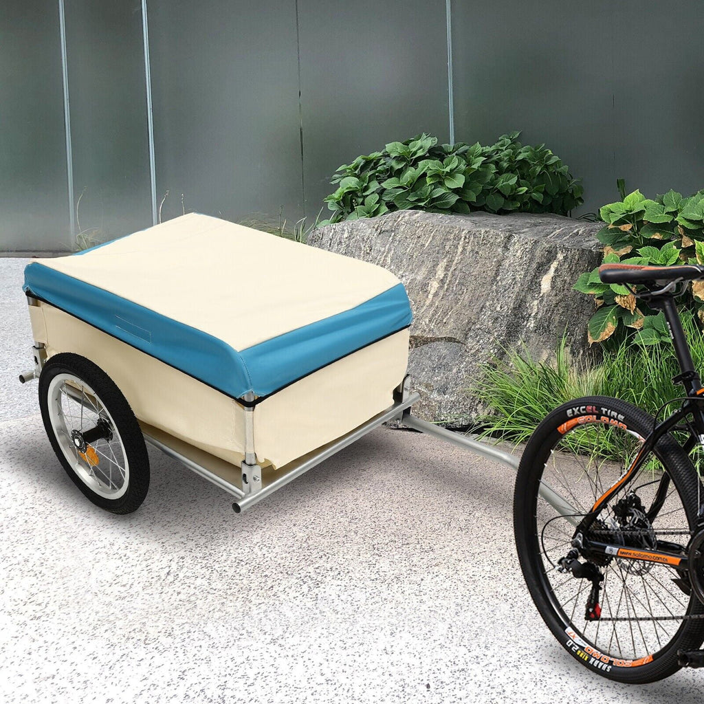 Bike Cargo Trailer Foldable Bicycle Cart Wagon 50kg V1137