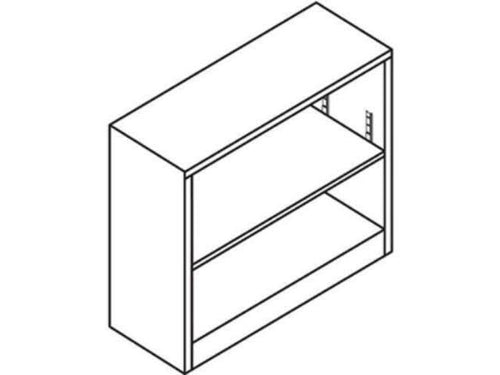 2-Shelf Steel Bookcase D517