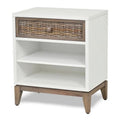 White 1-Drawer Nightstand W68775