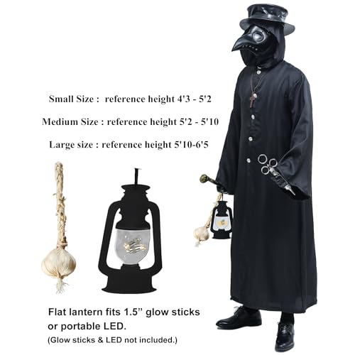 Plague Doctor Bird Mask and Hat Combo Set Q332