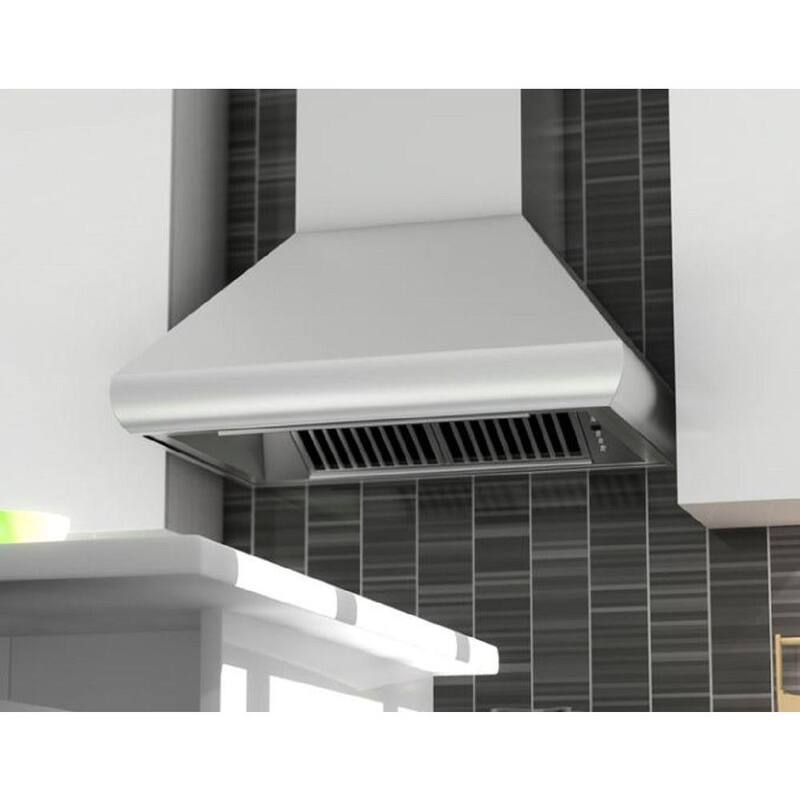 30 in. 500 CFM Convertible Wall Mount Range Hood in Stainless Steel R270