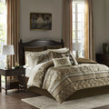 16 Piece Jacquard Cal King Bedding Set V4769