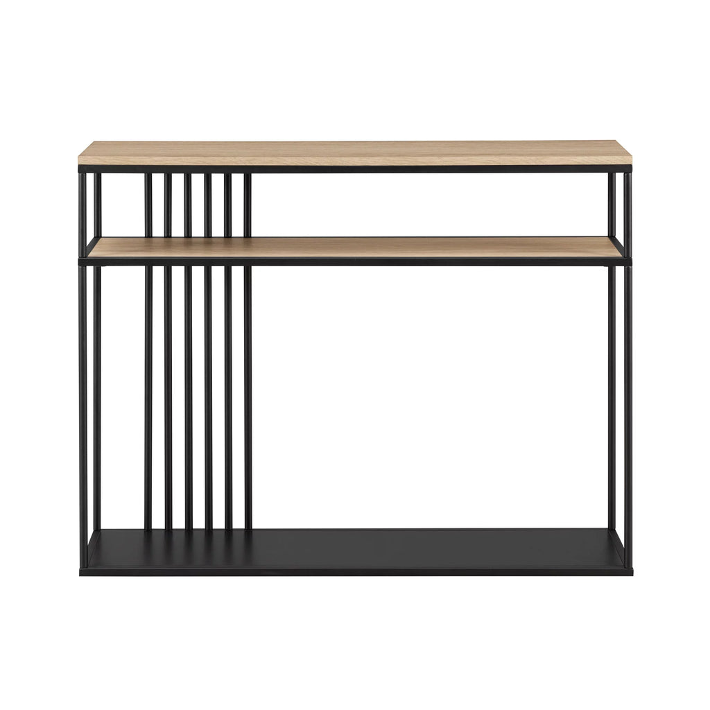 41" Slatted-Side Metal Console Table E333876