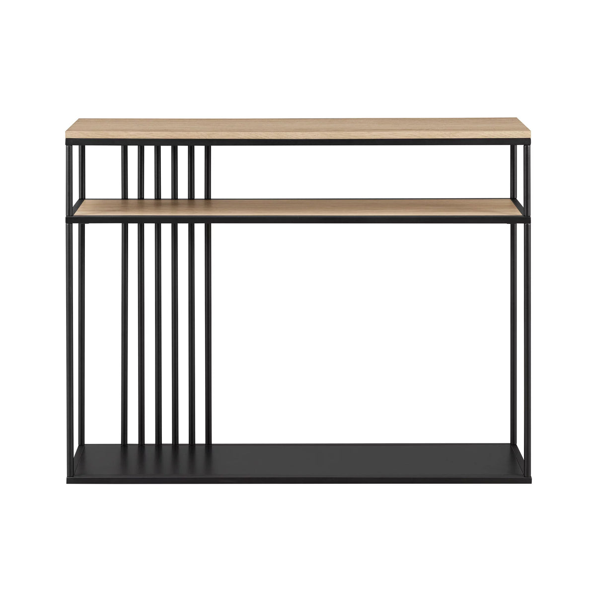 41" Slatted-Side Metal Console Table E333876