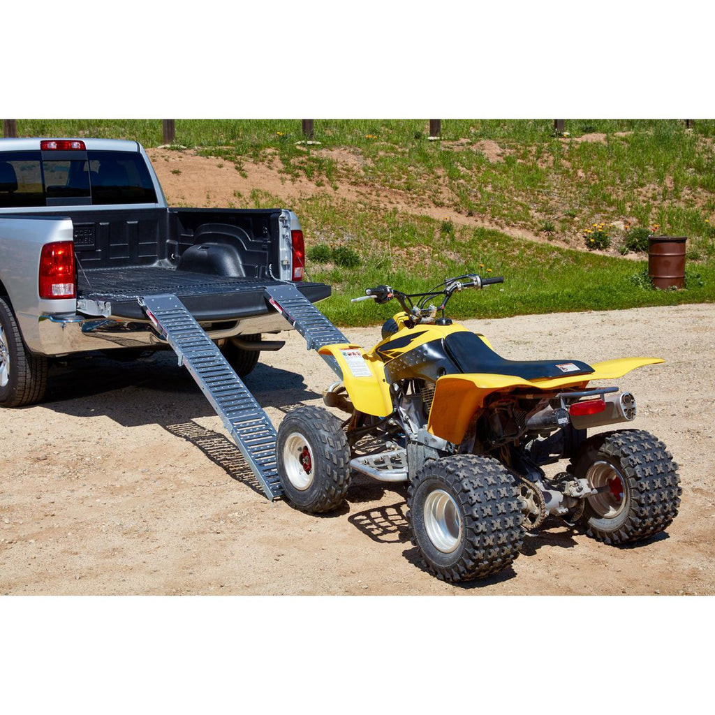1000 lb. Capacity 9 in. x 72 in. Tri-Fold Loading Ramps, Set of Two J1424