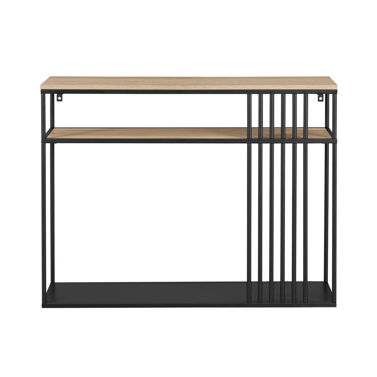41" Slatted-Side Metal Console Table E333876