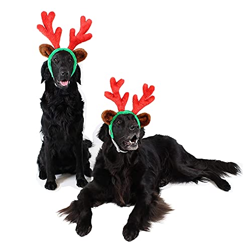 Christmas Reindeer Antlers with Ears for Large Dogs Q73547