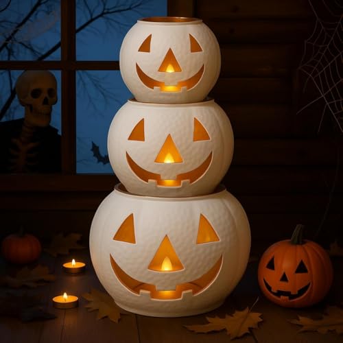 LED Candles and Cloth Decor Set 3-Piece Set O8056