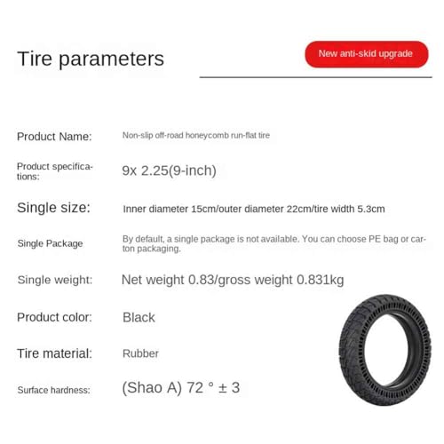 9 Inch Solid Scooter Tire V71195