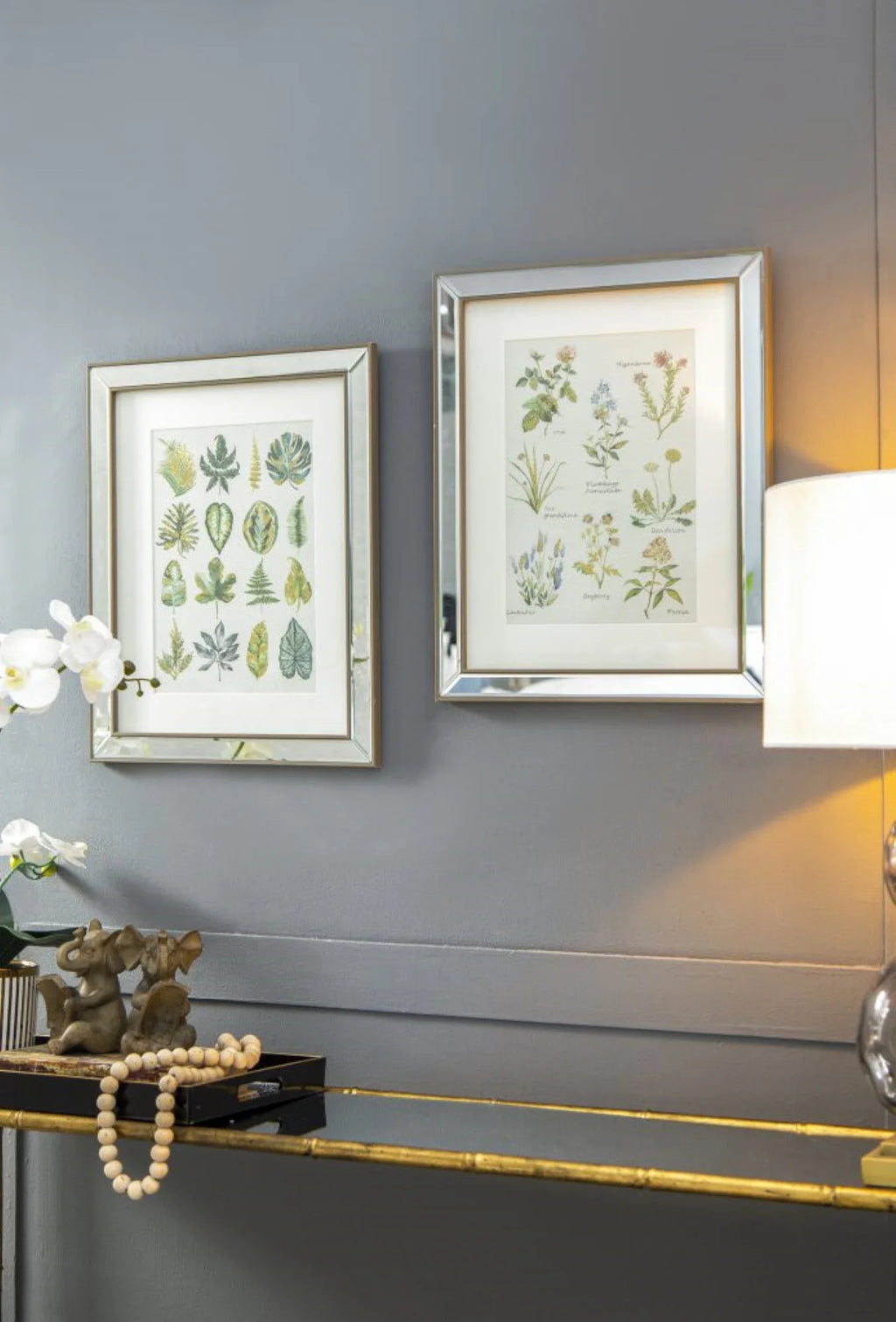 Botanical Framed Wall Art 19.75" x 15.75" 2ct Z8492