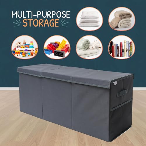 Extra Large Collapsible Toy Storage Organizer with Lid and Dividers M21690