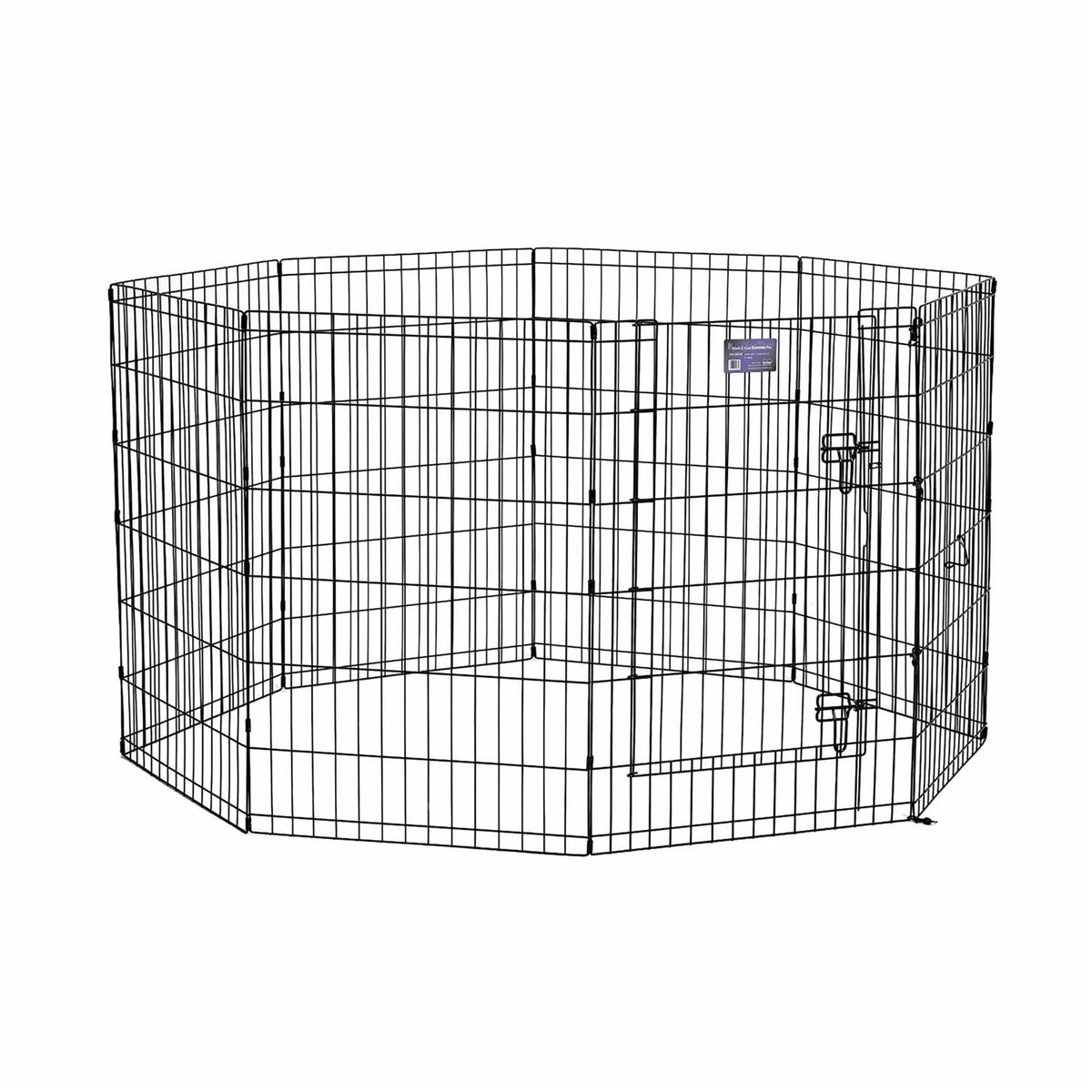 Black Exercise Pen with Door D32190