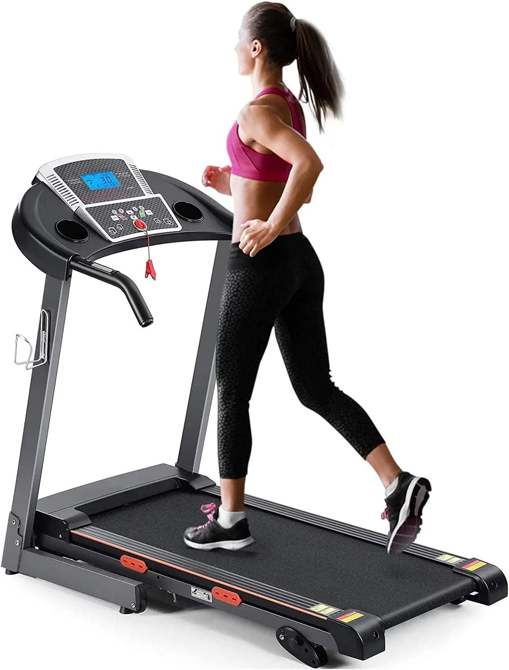 Foldable Electric Treadmill with 15 Pre-Set Programs T945