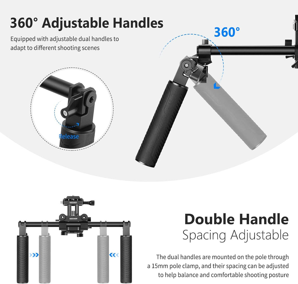 Aluminum Alloy Camera Shoulder Rig with 15mm Rod P61188