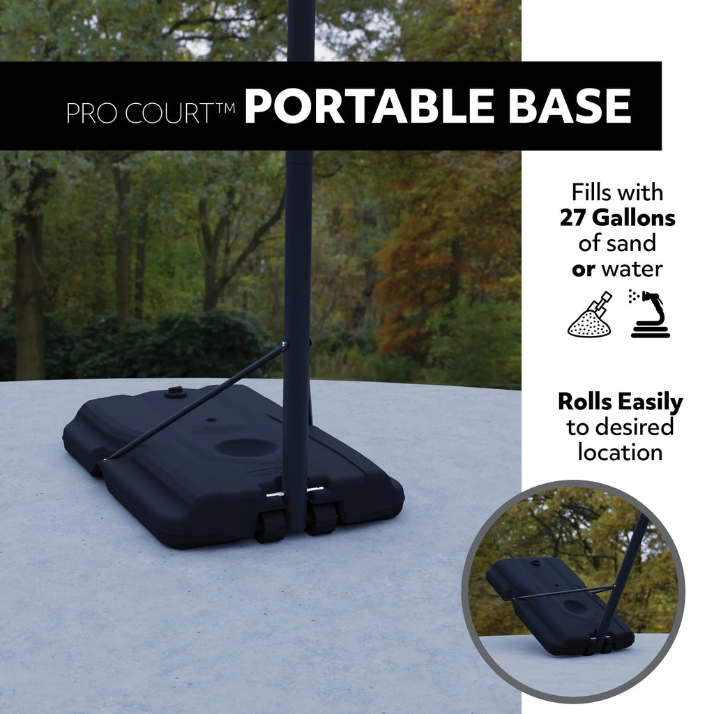 Adjustable Portable Basketball Hoop 44 inch HDPE Plastic T242099