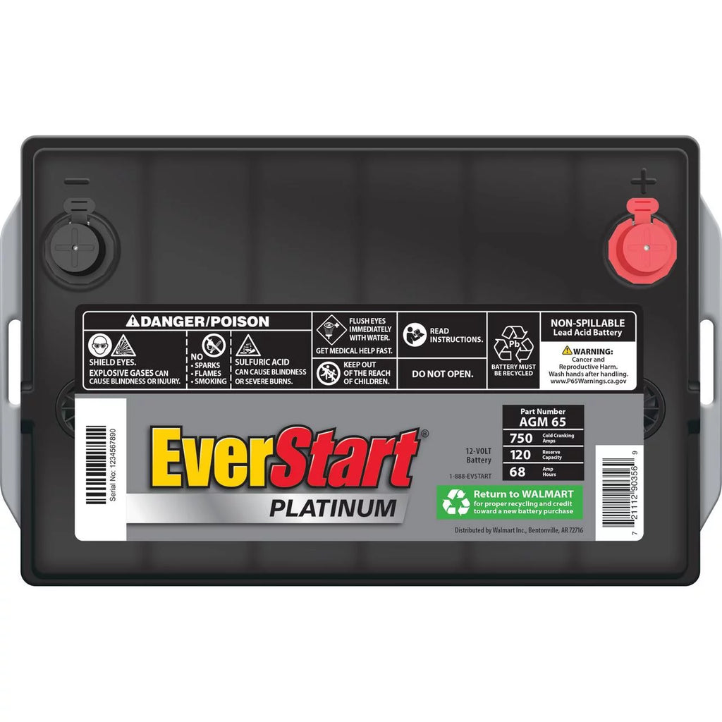 AGM Battery Group Size 65 12 Volt 750 CCA L4819