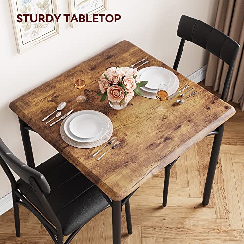 Rustic Brown 3 Piece Dining Table Set P313732