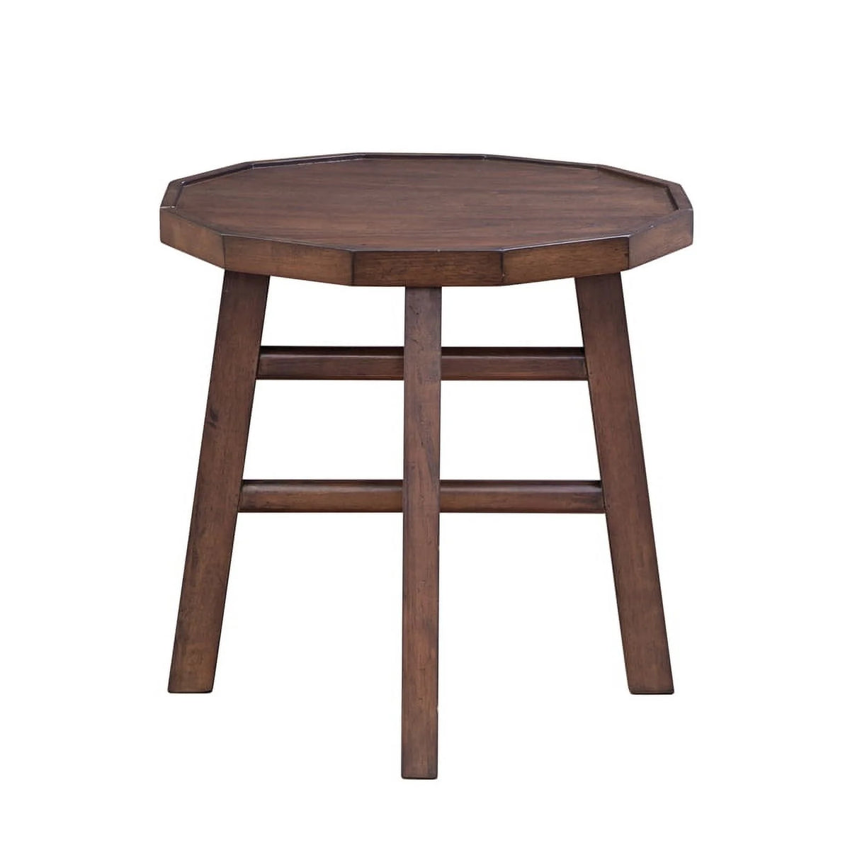 Burnt Caramel Finish Wood End Table D8157