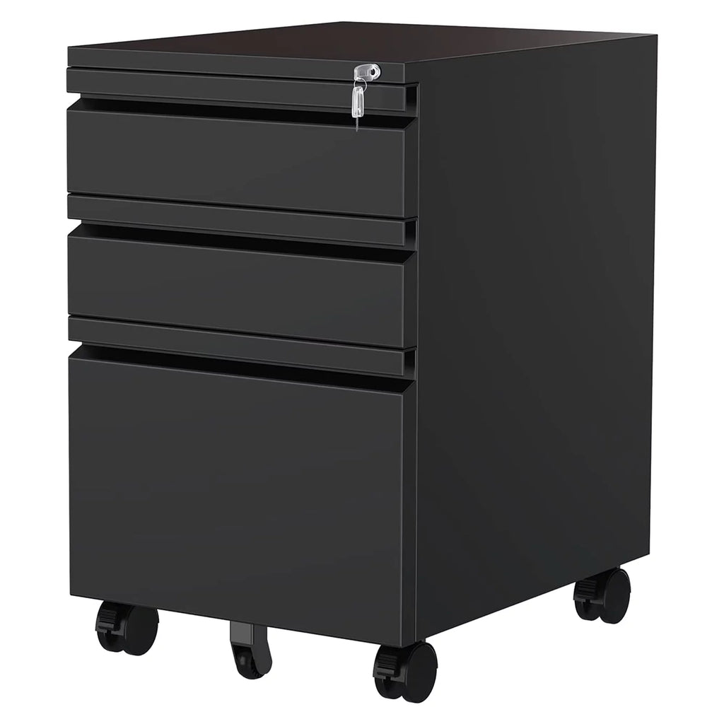 3 Drawer Mobile File Cabinet Under Desk Office F422