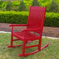Red Wood Patio Rocking Chair V894
