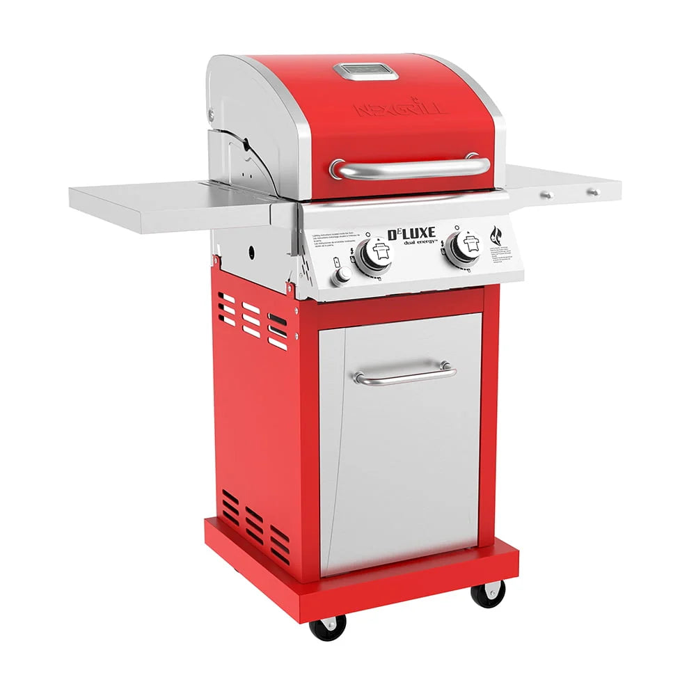 2-Burner Propane Gas Grill with 2 Foldable Shelves U131392
