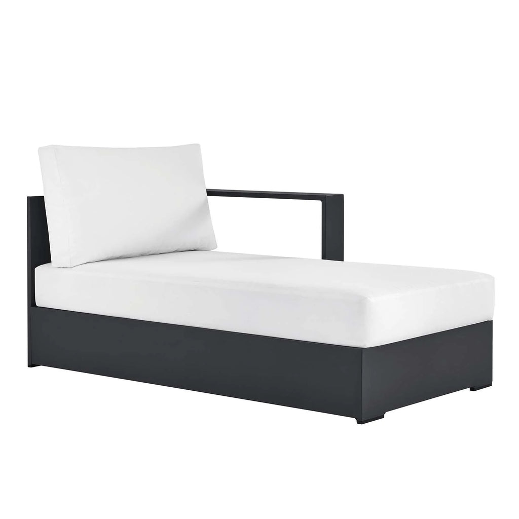 Gray White Modular Outdoor Chaise Lounge I1121