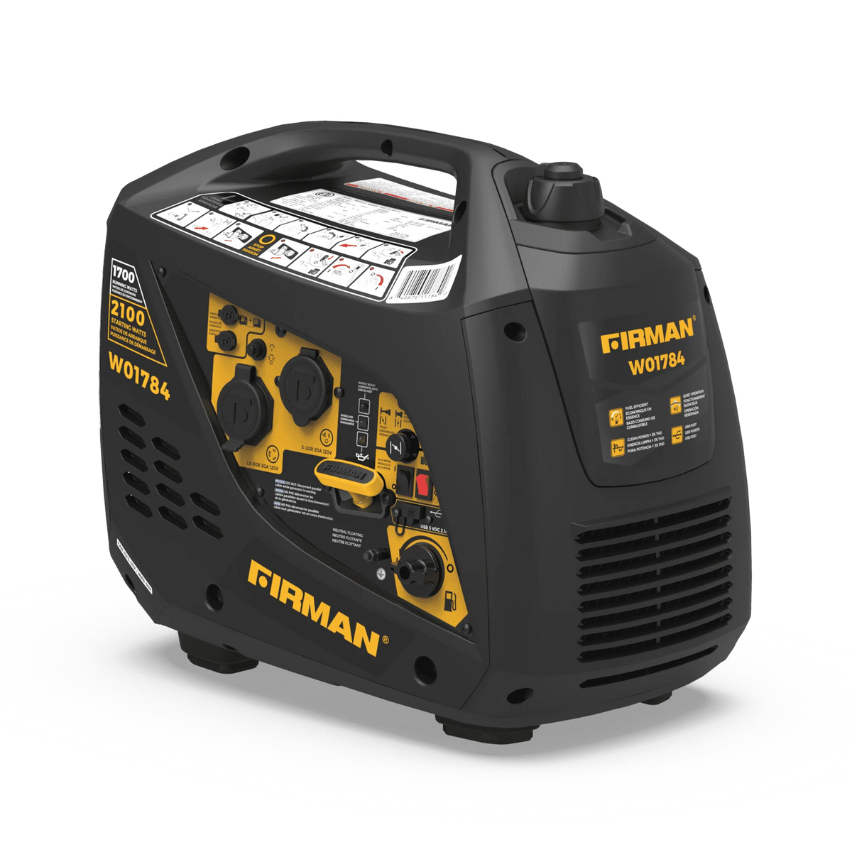 2100/1700 Watt Recoil Start Inverter Portable Generator Z5183