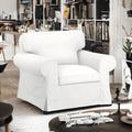 White Armchair Slip Cover L568058
