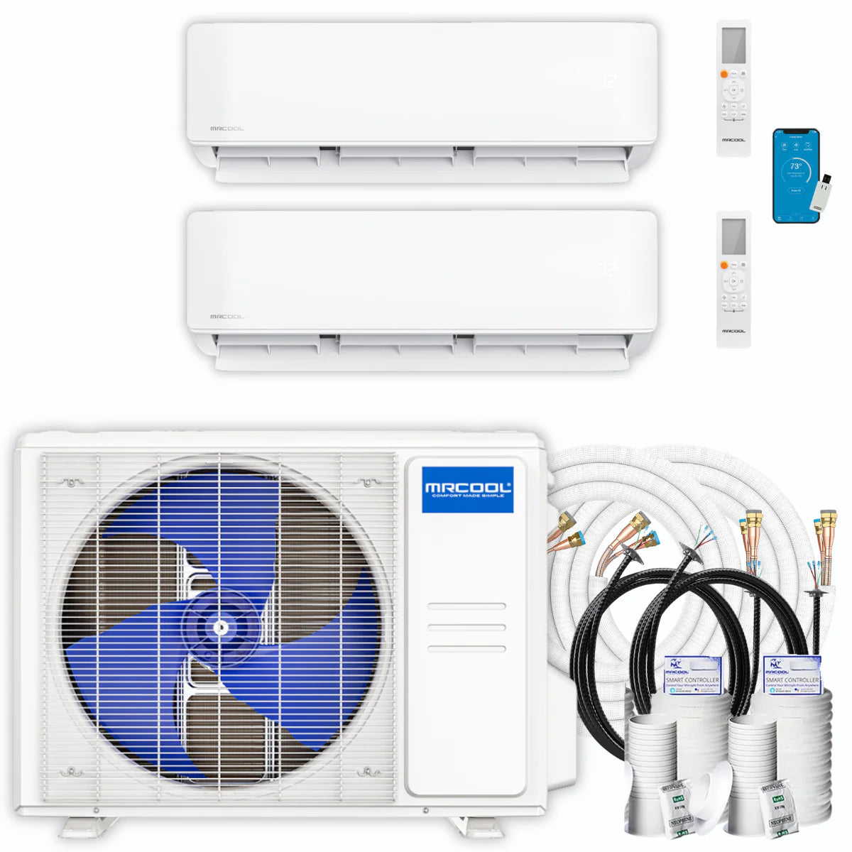 30,000 BTU 2 Zone Ductless Air Conditioner and Heat Pump Z576364