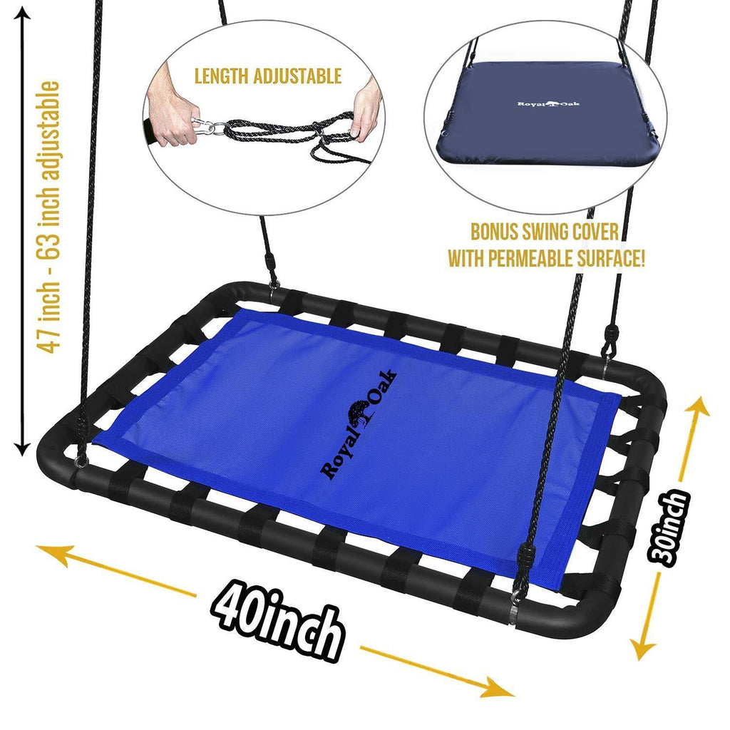 Giant Platform Tree Swing with Protective Cover and Flags V507