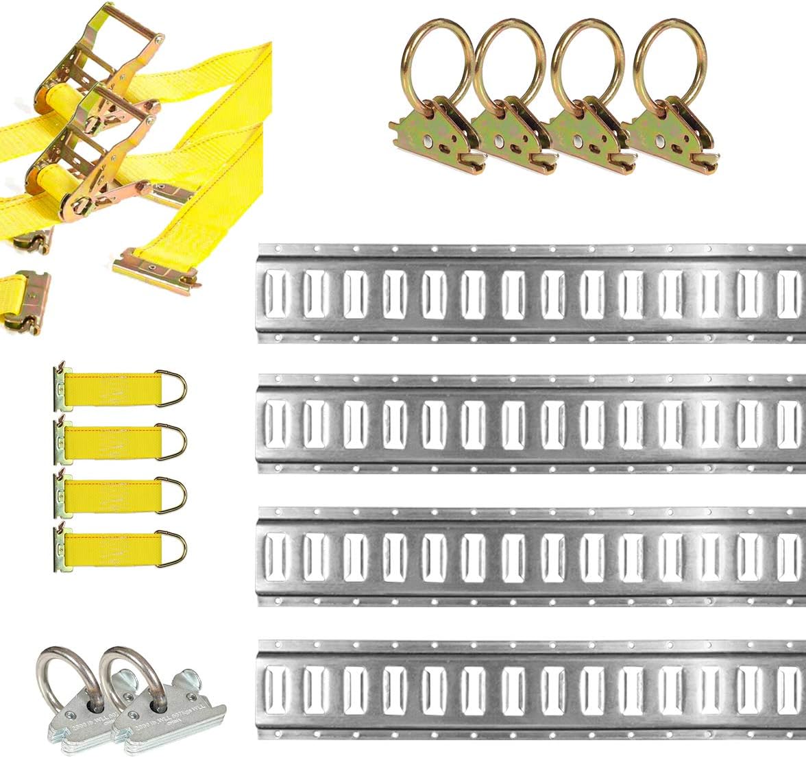 16 Piece Galvanized E Track Tie-Down Kit T20391