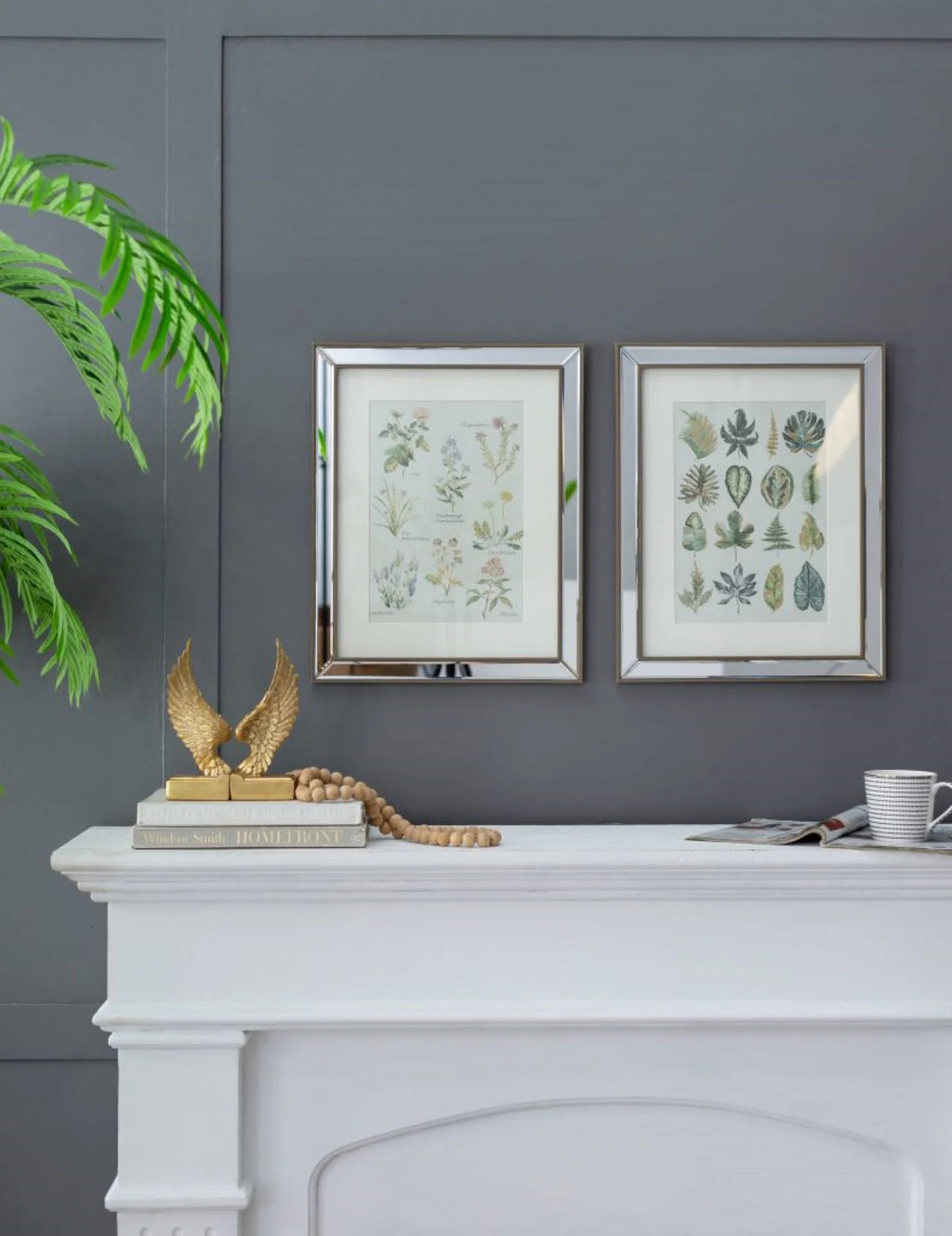 Botanical Framed Wall Art 19.75" x 15.75" 2ct Z8492