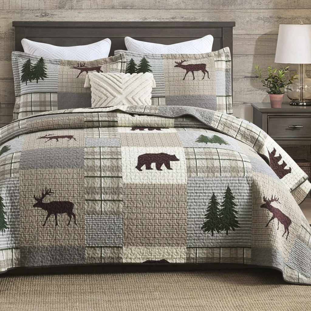 Cotton Queen Quilt 3-Piece Set F90563