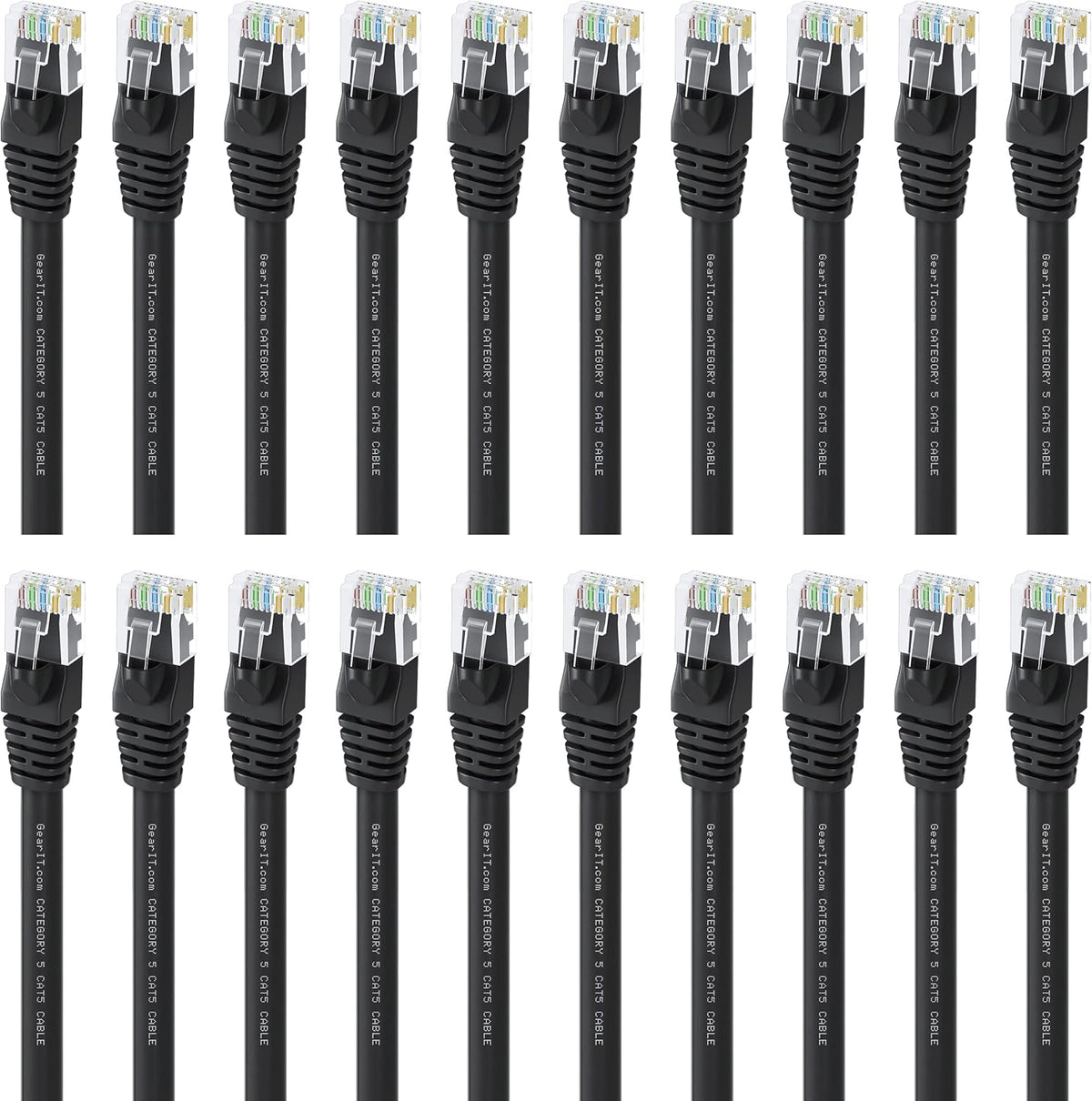 Cat5e Ethernet Patch Cable 3 Feet Black H502998