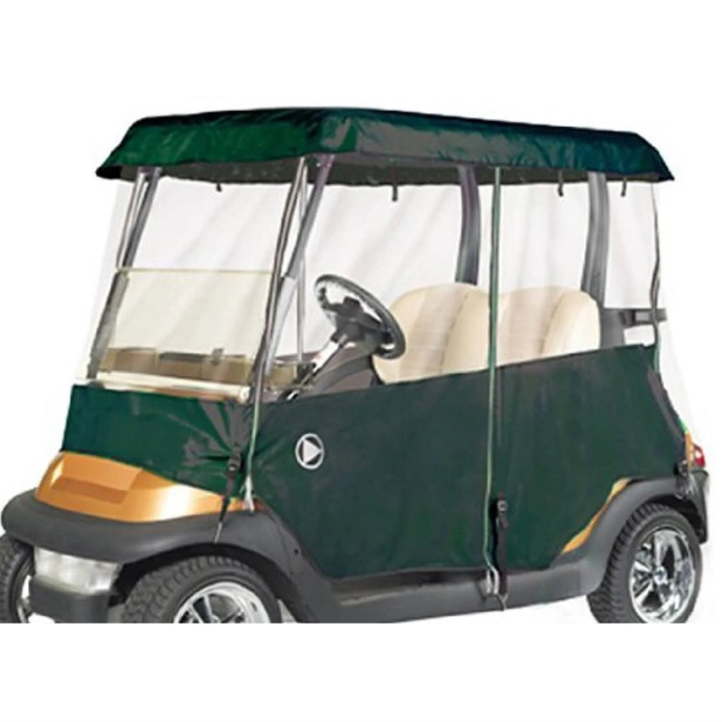 2 Passenger Drivable Golf Cart Enclosure in Green N76512