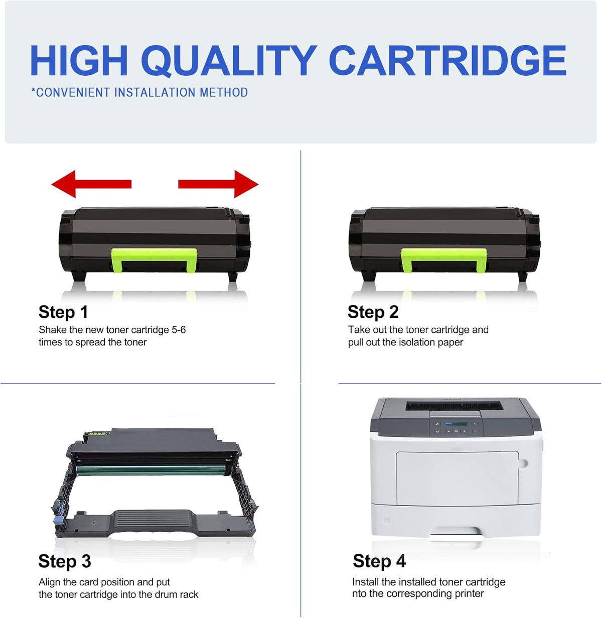 Compatible Remanufactured Toner Cartridge Replacement 3 Black R227005